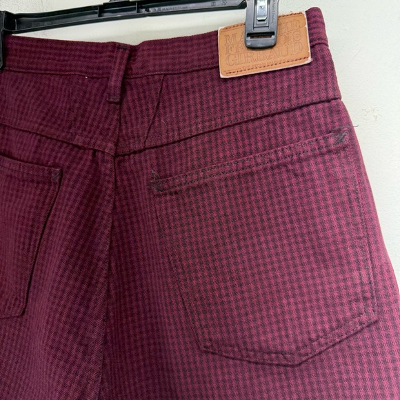 Vintage Marithe Francois Girbaud size 9/10 Women's Burgundy Denim Jean Shorts - Picture 6 of 8